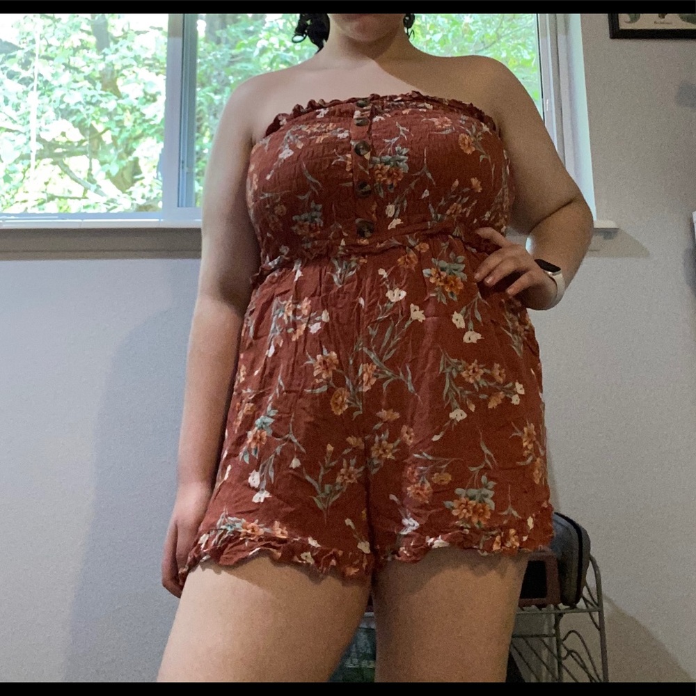 American Eagle Orange Romper!